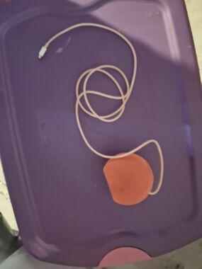 Apple Pink/Coral Portable Wired Speaker